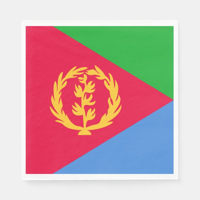 Guardanapo De Papel Bandeira da Eritreia (Frente)