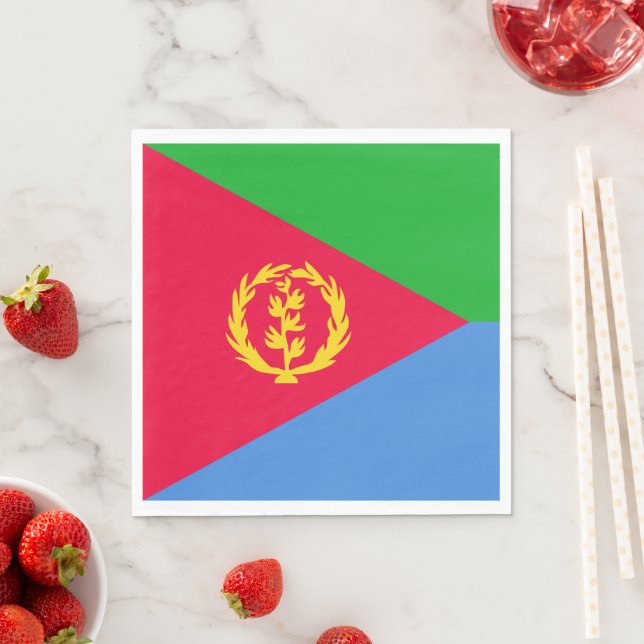 Guardanapo De Papel Bandeira da Eritreia (Insitu)
