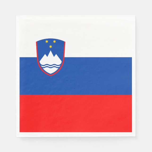 Guardanapo De Papel Bandeira da Eslovênia (Frente)