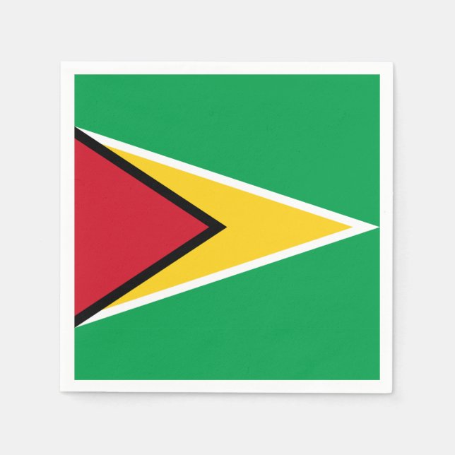 Guardanapo De Papel bandeira da Guiana (Frente)