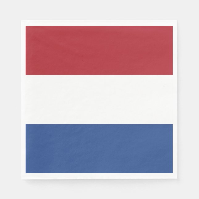Guardanapo De Papel Bandeira da Holanda (Frente)