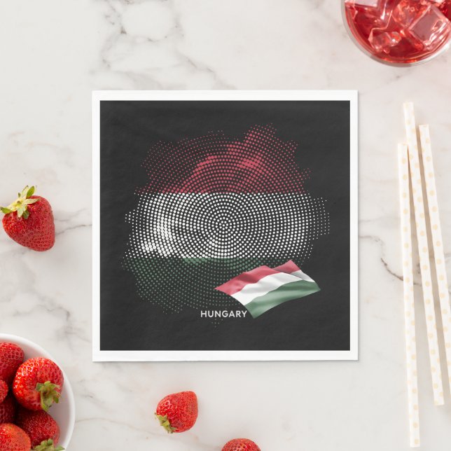 Guardanapo De Papel bandeira da Hungria (Insitu)