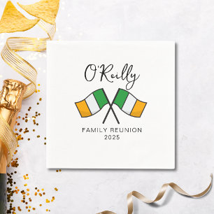 Guardanapo De Papel Bandeira da Irlanda Reunião de Família 