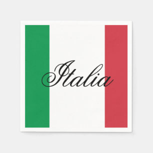 Guardanapo De Papel Bandeira da Itália Orgulho Italiano Europa País