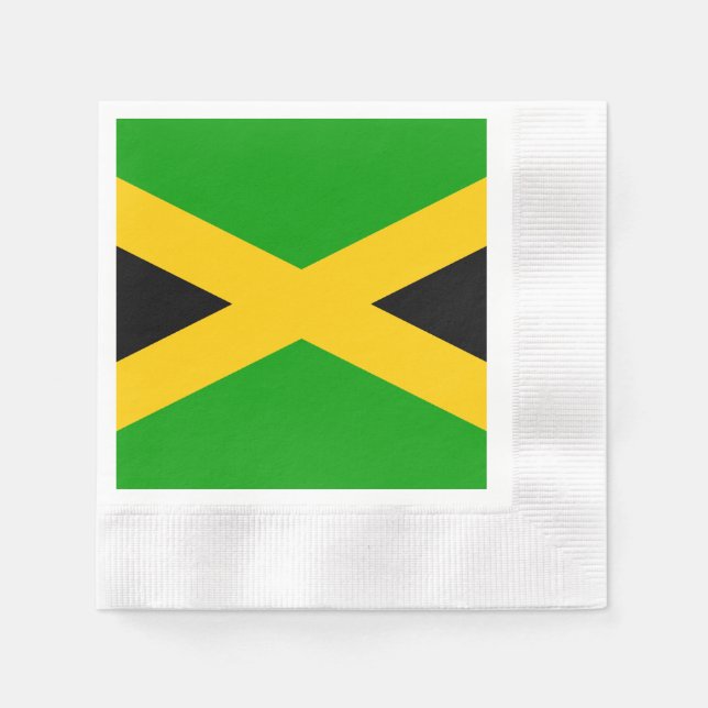Guardanapo De Papel Bandeira da Jamaica (Frente)