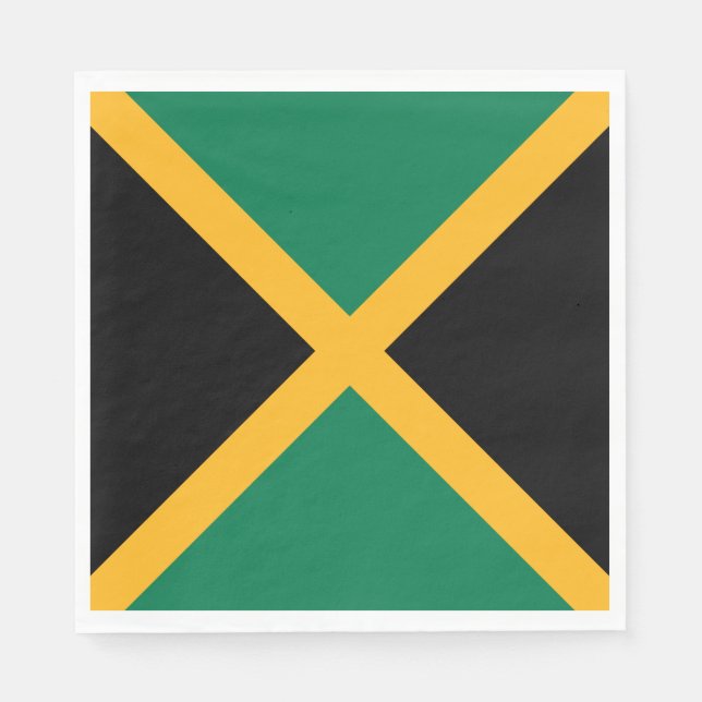 Guardanapo De Papel Bandeira da Jamaica (Frente)