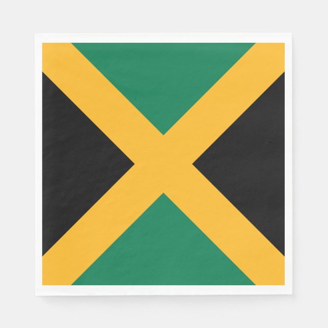 Guardanapo De Papel bandeira da Jamaica (Frente)