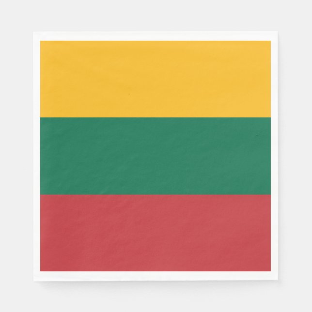 Guardanapo De Papel Bandeira da Lituânia (Frente)