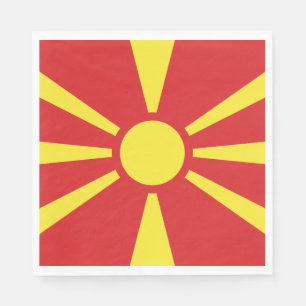 Guardanapo De Papel Bandeira da Macedônia do Norte
