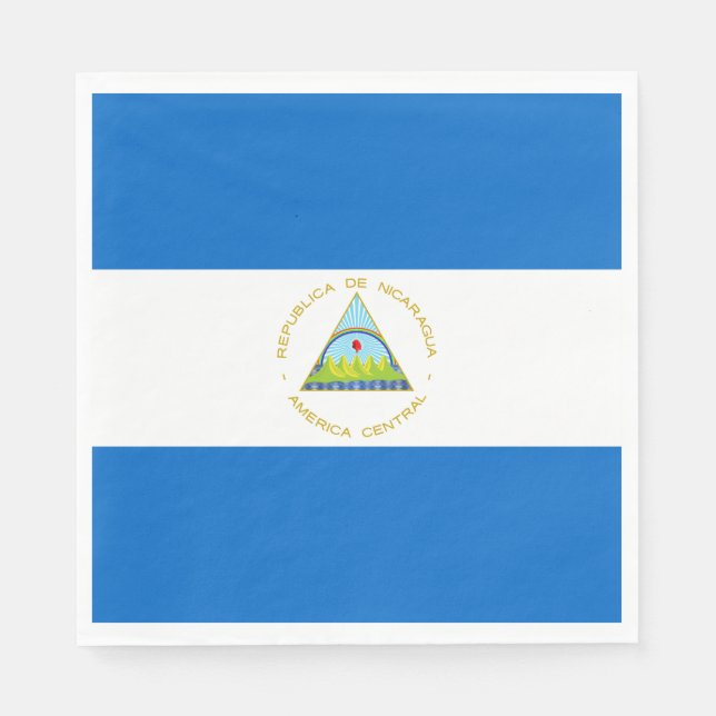 Guardanapo De Papel Bandeira da Nicarágua (Frente)