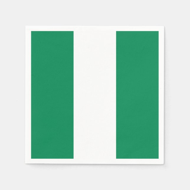 Guardanapo De Papel Bandeira da Nigéria (Frente)
