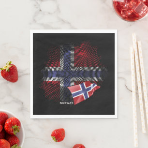 Guardanapo De Papel bandeira da Noruega