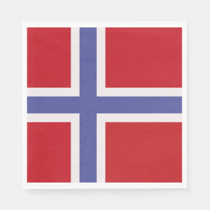 Guardanapo De Papel Bandeira da Noruega