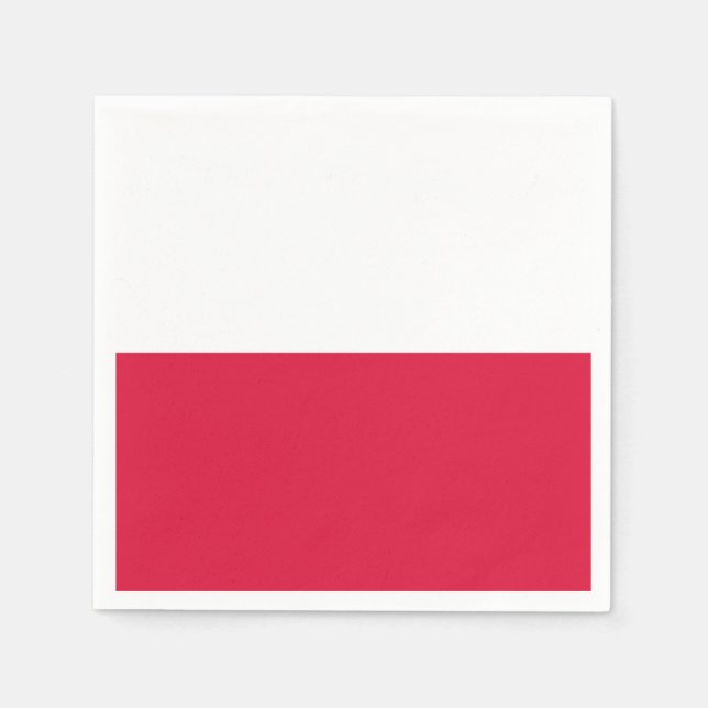 Guardanapo De Papel Bandeira da Polônia (Frente)