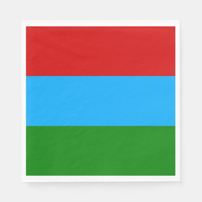 Guardanapo De Papel Bandeira da República da Carélia (Frente)