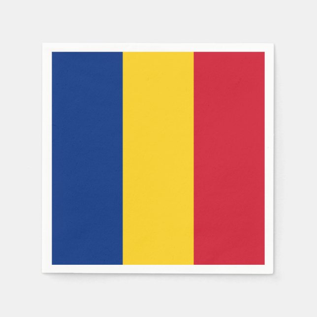 Guardanapo De Papel Bandeira da Romênia (Frente)
