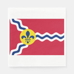 Guardanapo De Papel Bandeira da Rua Louis (Missouri)
