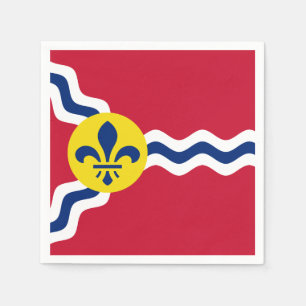 Guardanapo De Papel Bandeira da Rua Louis, Missouri Napkins