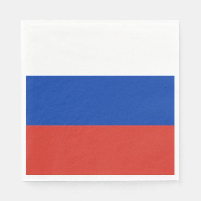 Guardanapo De Papel Bandeira da Rússia (Frente)