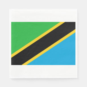 Guardanapo De Papel Bandeira da Tanzânia