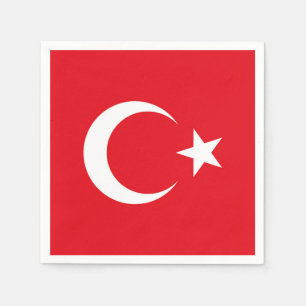 Guardanapo De Papel Bandeira da Turquia