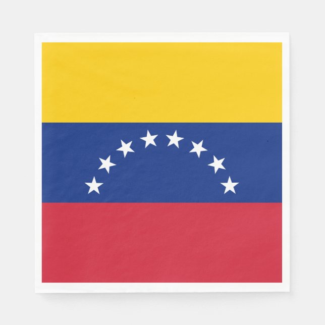 Guardanapo De Papel Bandeira da Venezuela (Frente)