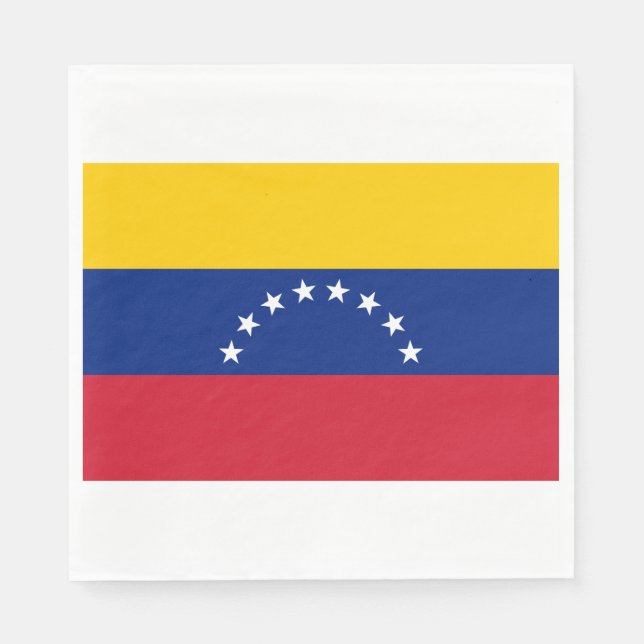Guardanapo De Papel Bandeira da Venezuela (Frente)