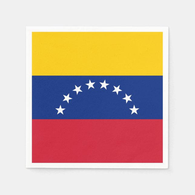 Guardanapo De Papel Bandeira da Venezuela (Frente)