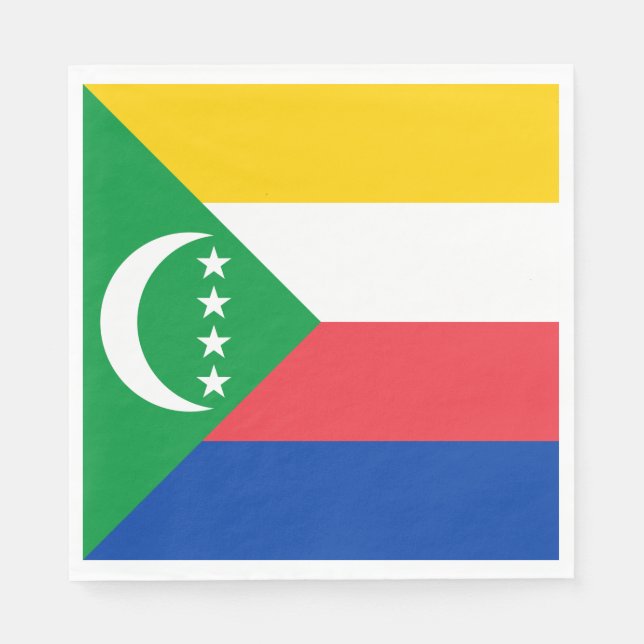 Guardanapo De Papel Bandeira das Comores (Frente)