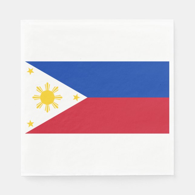 Guardanapo De Papel Bandeira das Filipinas (Frente)