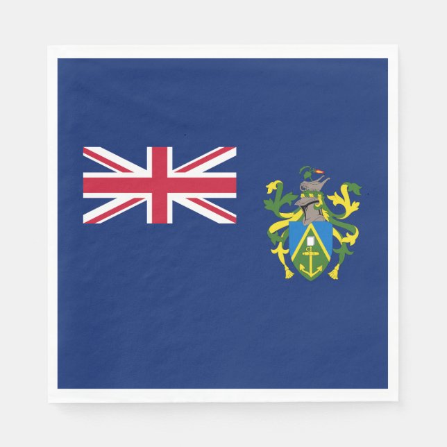 Guardanapo De Papel Bandeira das Ilhas Pitcairn (Frente)