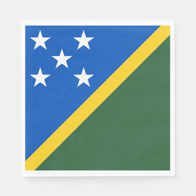 Guardanapo De Papel Bandeira das Ilhas Salomão (Frente)
