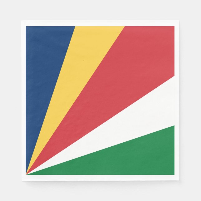 Guardanapo De Papel Bandeira das Seychelles (Frente)