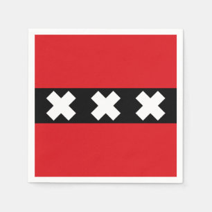 Guardanapo De Papel Bandeira de Amesterdã, Países Baixos