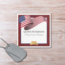 Bandeira de Aposentadoria Militar Crista Dourada E