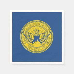 Guardanapo De Papel Bandeira de Atlanta, Georgia Paper Napkins