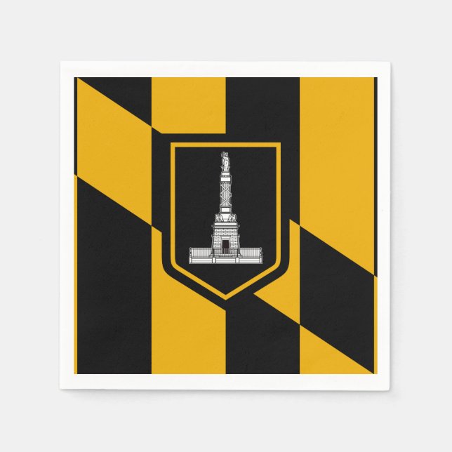 Guardanapo De Papel Bandeira de Baltimore, Maryland (Frente)