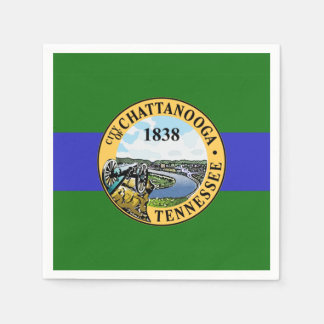 Guardanapo De Papel Bandeira de Chattanooga, Tennessee Graduação 