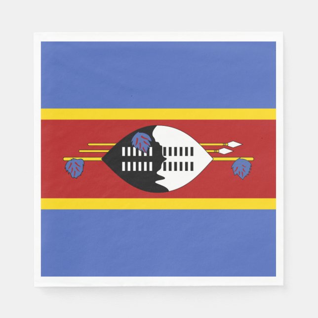 Guardanapo De Papel Bandeira de Essuatíni (Frente)