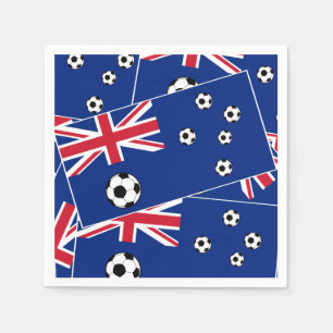 Guardanapo De Papel Bandeira de futebol australiano s6 travesseiro.png