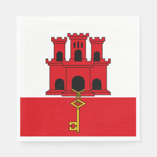 Guardanapo De Papel Bandeira de Gibraltar
