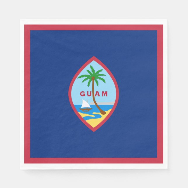 Guardanapo De Papel Bandeira de Guam (Frente)