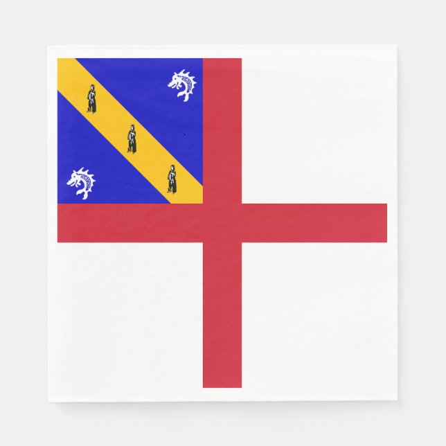 Guardanapo De Papel Bandeira de Herm (Frente)