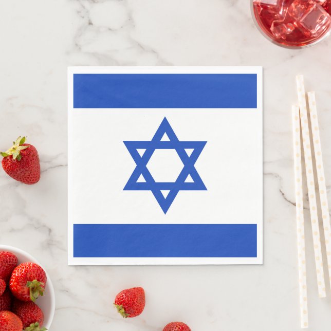 Guardanapo De Papel bandeira de Israel (Insitu)