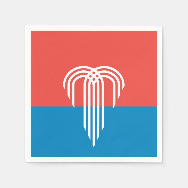 Guardanapo De Papel Bandeira de Kansas City, Missouri (Frente)