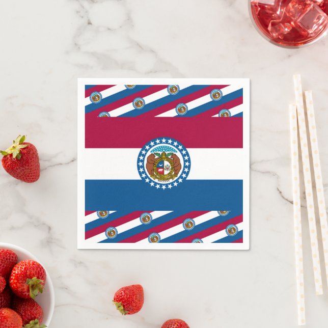 Guardanapo De Papel Bandeira de Missouri (Insitu)