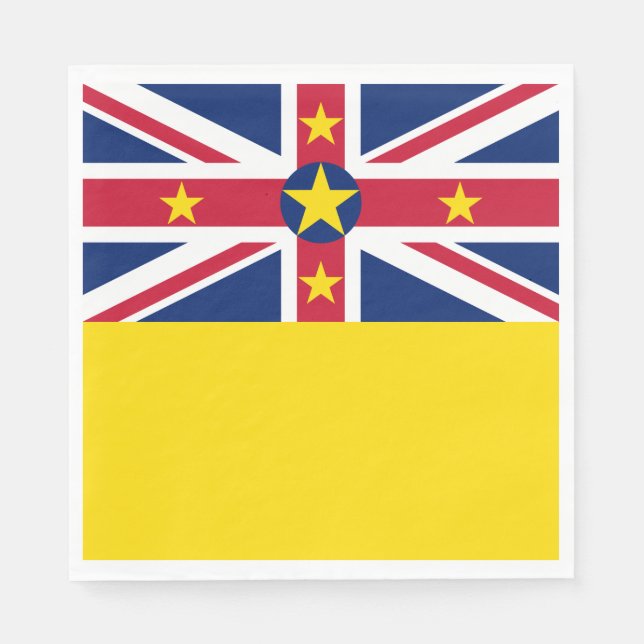 Guardanapo De Papel Bandeira de Niue (Frente)