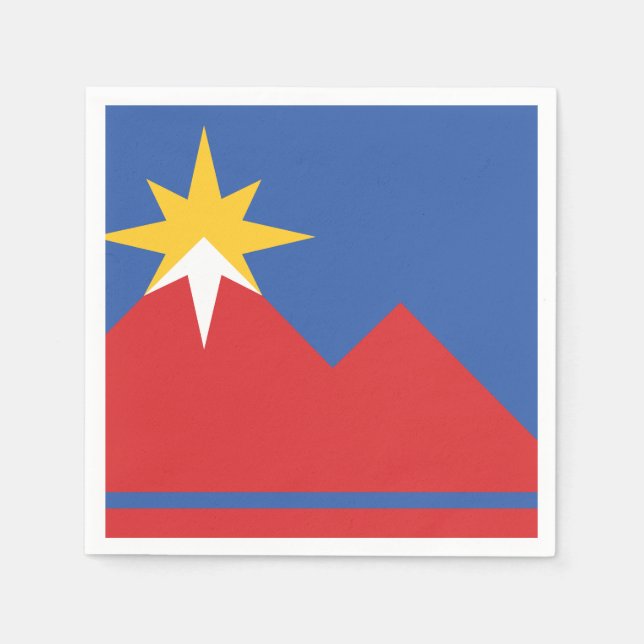 Guardanapo De Papel Bandeira de Pocatello, Idaho (Frente)