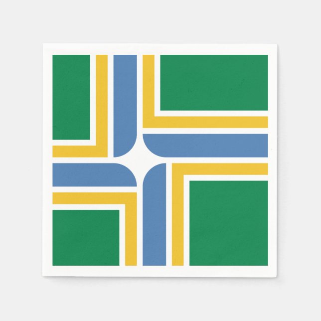 Guardanapo De Papel Bandeira de Portland, Oregon Napkins (Frente)