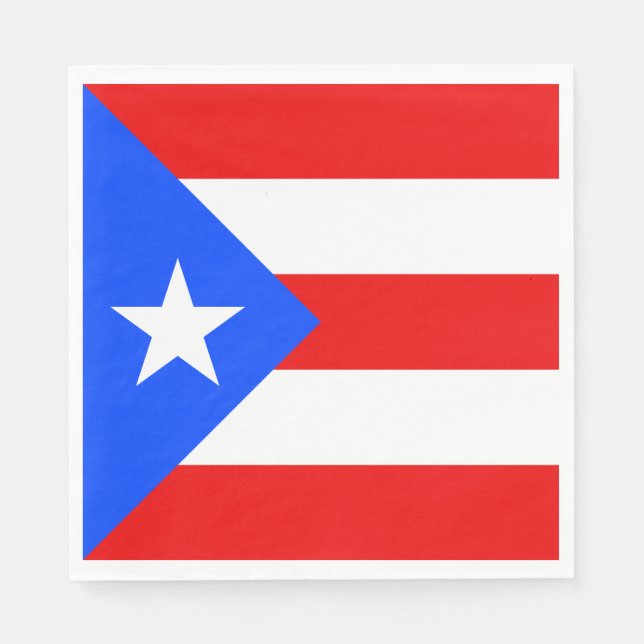 Guardanapo De Papel Bandeira de Porto Rico (Frente)